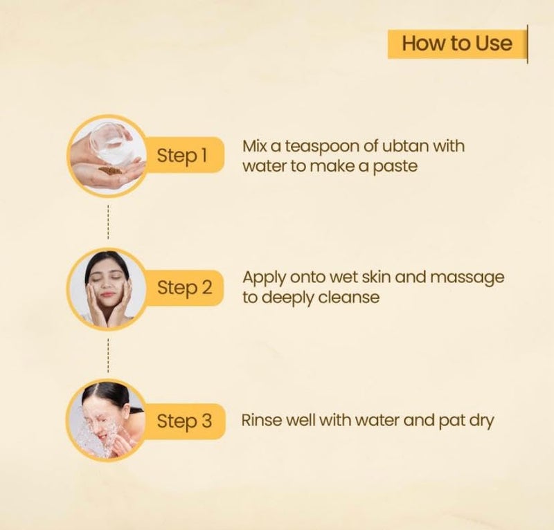 Arica || Nature Sunnipindi Powder, Ubtan Powder - Herbal Bath powder | UBTAN Bath Powder For Skin (200 Grams), 3 in 1 Ubtan Body Scrub | Face Pack | Mask (Pack of 2) - Image 4