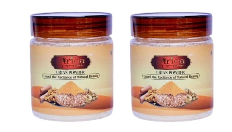 Arica || Nature Sunnipindi Powder, Ubtan Powder - Herbal Bath powder | UBTAN Bath Powder For Skin (200 Grams), 3 in 1 Ubtan Body Scrub | Face Pack | Mask (Pack of 2) - Image 1