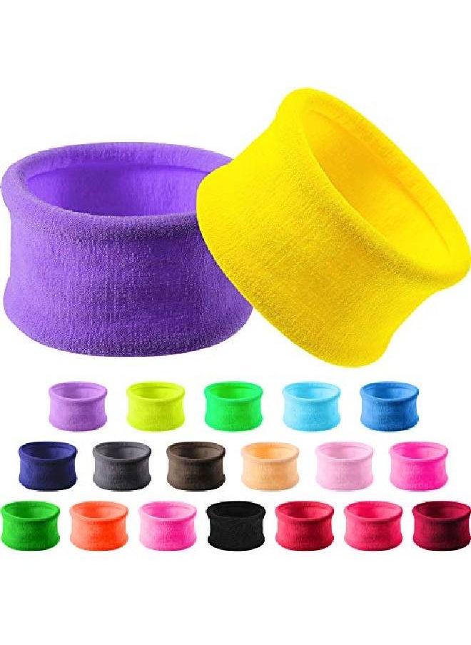 eBoot 20 Pieces Large Cotton Stretch Hair Ties Bands Rope Ponytail Holders Headband For Thick Heavy Or Curly Hair 65 Cm In Diameter (Multicolor)  - Image 2