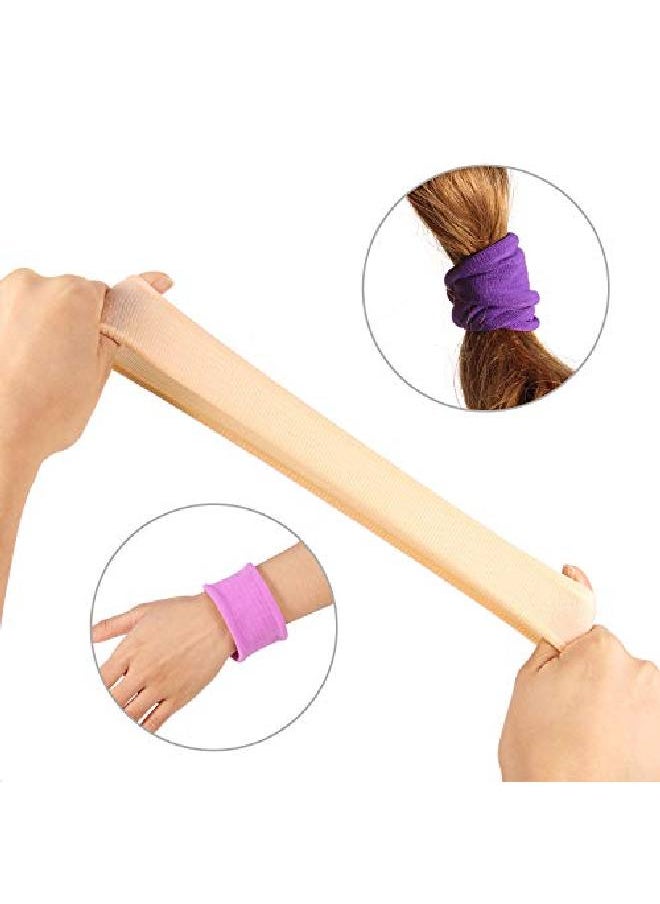 eBoot 20 Pieces Large Cotton Stretch Hair Ties Bands Rope Ponytail Holders Headband For Thick Heavy Or Curly Hair 65 Cm In Diameter (Multicolor)  - Image 5