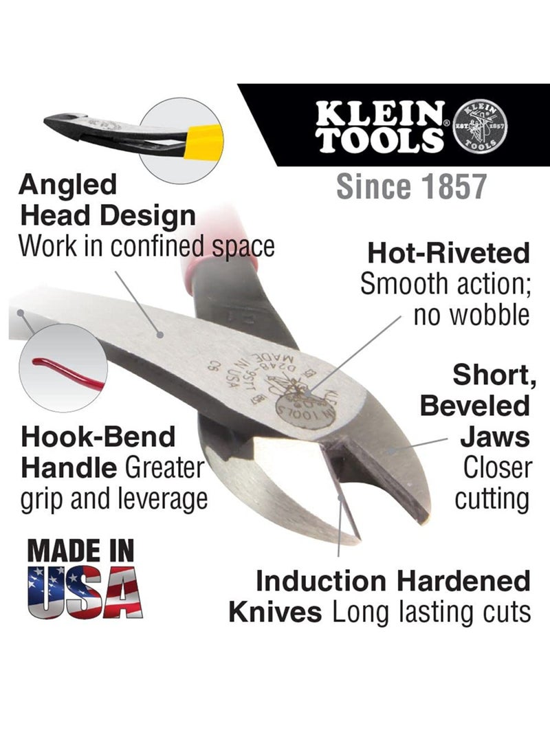 Klein Tools D248 9St Pliers Ironworker'S Diagonal Cutting Pliers With High Leverage Design Works As Rebar Cutter And Rebar Bender 9 Inch - Image 2