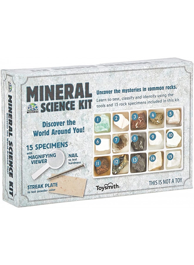 Toysmith STEM Toy Mineral Science Kit Geology Rock Specimen for Young Geologists - Image 1