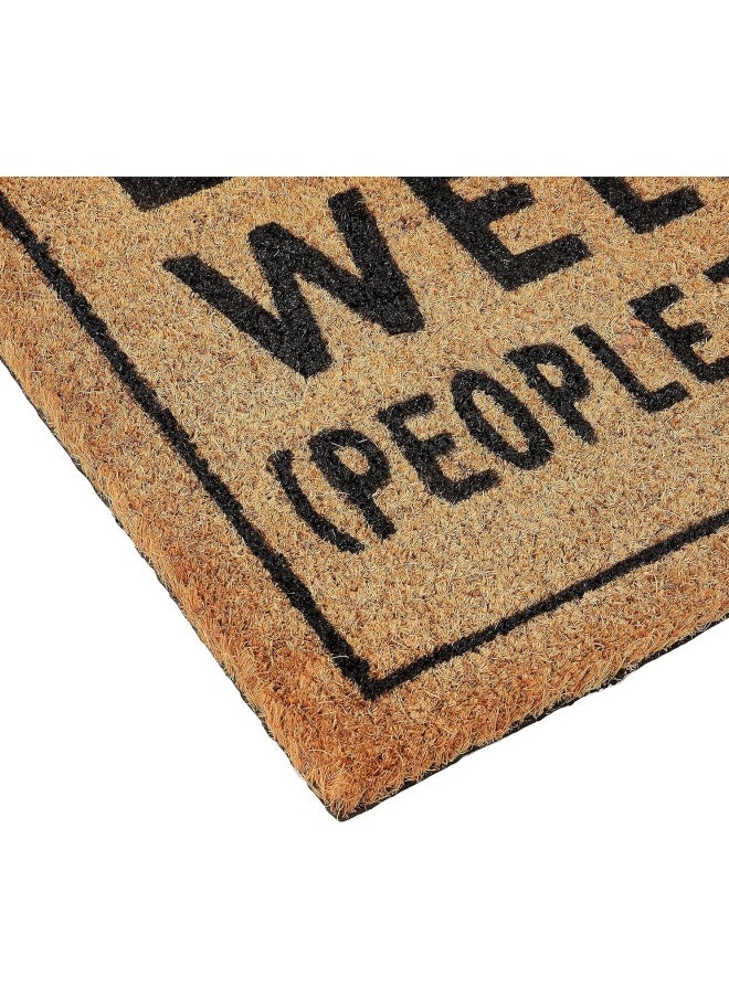 WAOKN Welcome Doormat, Rectangular Polyester Carpet Letter Printed Doormat Outdoor Anti Slip Absorbent Floor Mat Entrance Foot Mat for Terrace, Home, Classroom, 50cm x 80cm  - Image 3