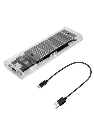 M.2 Solid-state Transparent Hard Disk Box NGFF/NVME Protocol Hard Disk Box High-speed Transmission With Heat Sink-Color:Transparent + Black-NGFF Single Protocol With Single Line - pzsku/Z4DC04EF607EA927F1D78Z/45/1746211001/2229c1b8-ee52-49a8-8e28-89bf910db682