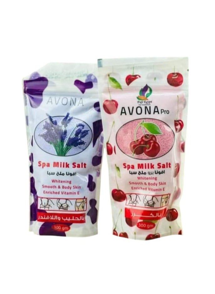 Avona - Avona Spa Milk Salt Body Scrub 2 Pieces - Image 1