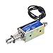 uxcell uxcell DC 12V 1A 10mm Stroke 600g Push Pull Type Open Frame Solenoid Electromagnet Black Wire Leads  - Image 2