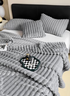 Sharpdo Light Luxury Short-Pile Rabbit Fur Thickened Blanket, Suitable for Office Nap Blanket, Sofa Blanket 200*230CM(Pillowcase Not Included)  - Image 4