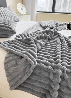 Sharpdo Light Luxury Short-Pile Rabbit Fur Thickened Blanket, Suitable for Office Nap Blanket, Sofa Blanket 200*230CM(Pillowcase Not Included)  - Image 3