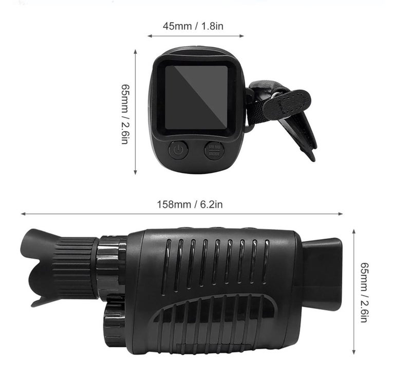 Cross-border e-commerce products English outdoor 1080 high-definition infrared night vision digital telescopic rechargeable mirror camera - Image 4