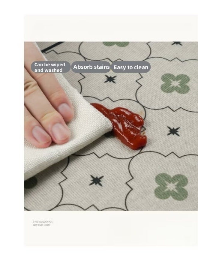 2 PCS Diatom Mud  Kitchen Rug Mat, Anti-slip and waterproof kitchen floor mats, Super Absorbent Soft Floor Carpet, Strong Quick-Drying, Easy to Clean, For Kitchen, Bath, Office, Laundry (40*60cm+40*120cm - Image 3