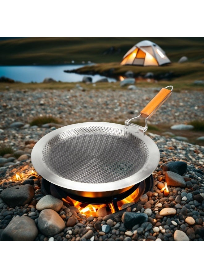 general Foldable Handle Baking Tray 30cm - Non-Stick Oven Safe Pan for Home Cooking & Outdoor Camping - Image 1