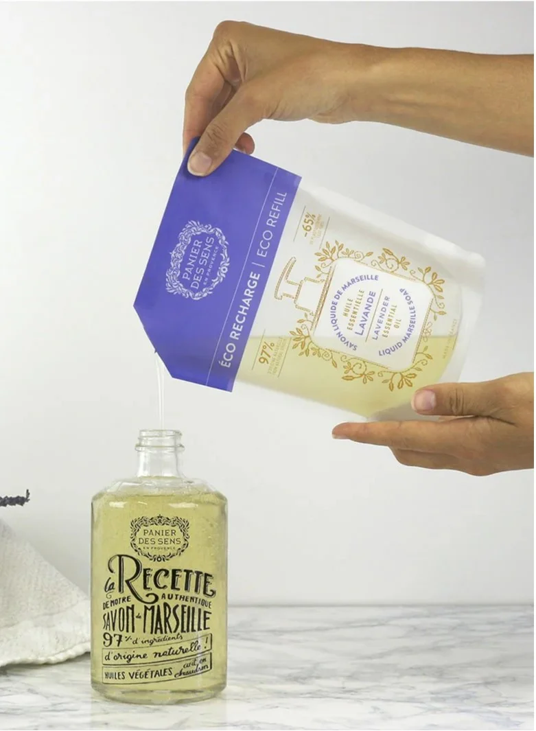 بانيير دي سينز صابون سائل مارسيليا عبوة إعادة تعبئة - لافندر مهدئ  مل