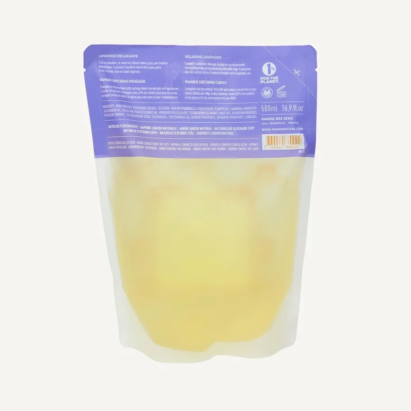 بانيير دي سينز Marseille Liquid Soap Refill - Soothing Lavender 500ml