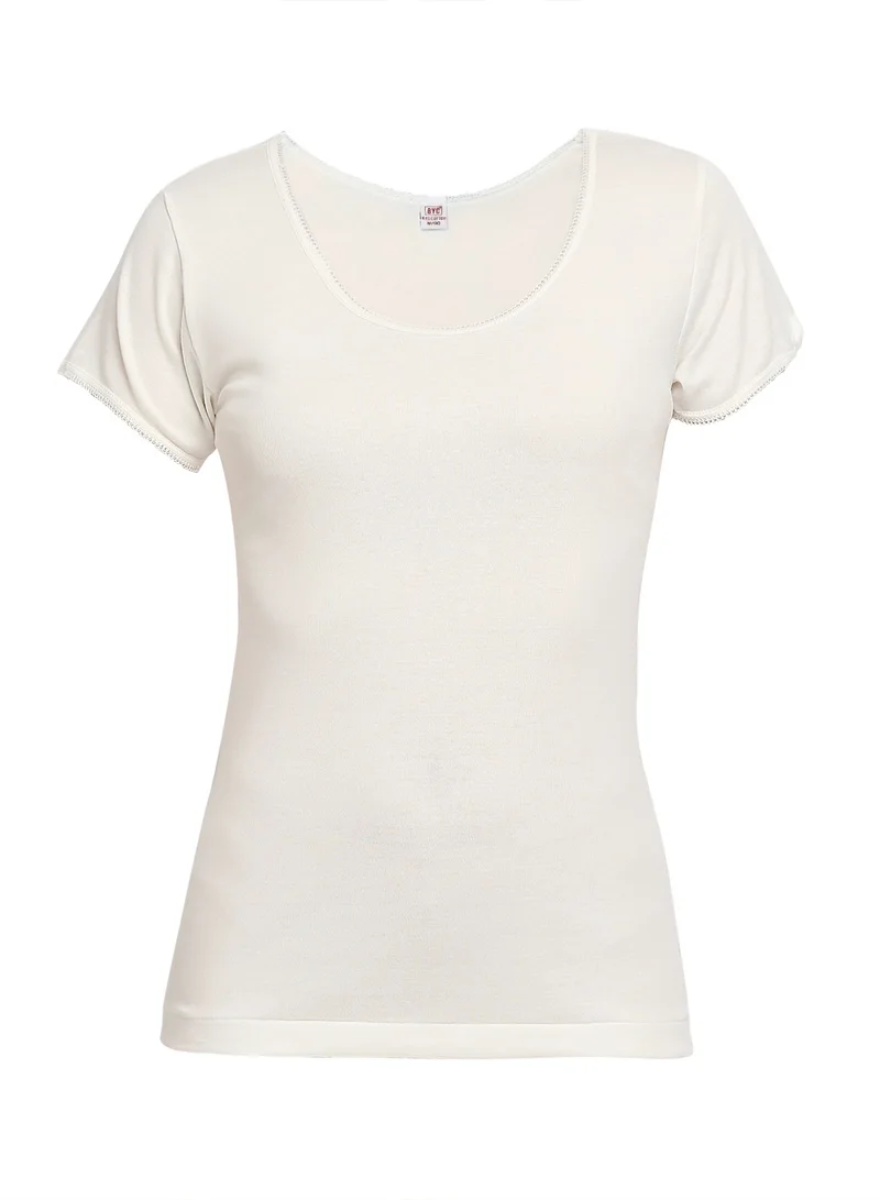 BYC WOMEN'S COTTON UNDERSHIRT - IVORY