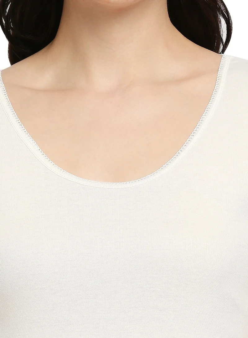 BYC WOMEN'S COTTON UNDERSHIRT - IVORY