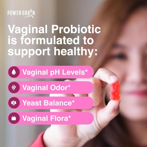 Power Grain Premium Vaginal Probiotics Gummies – 5 Billion CFUs – pH Balance & Vaginal Health Support – Prebiotics & Digestive Enzymes – Supports Vaginal Flora & Odor Control–Yeast Infection Treatment - Image 3