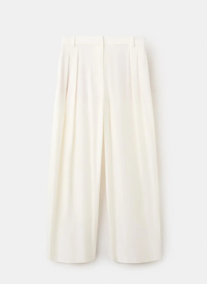MANGO  Straight mid-rise pants for Women | Best Price UAE