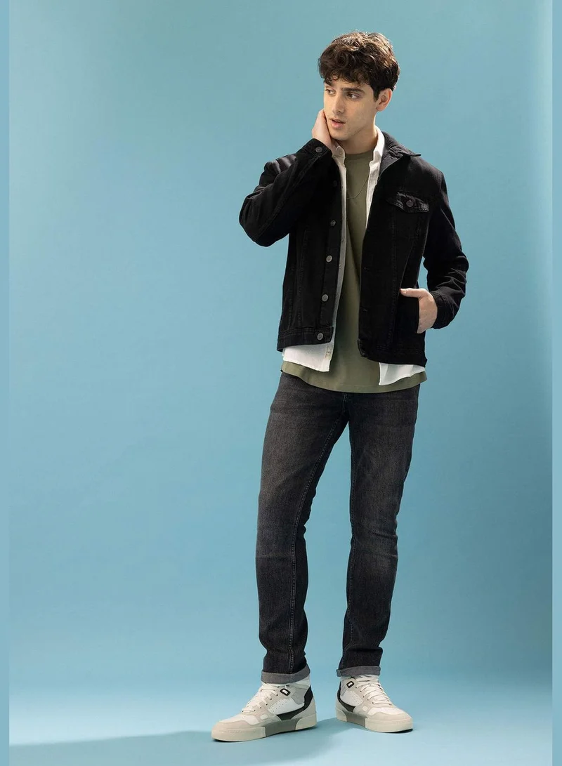 DeFacto Man Slim Fit Long Sleeve Denim Jacket