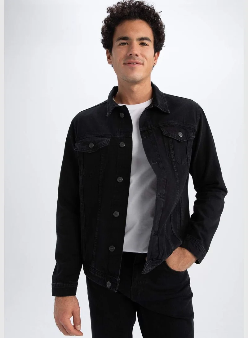 DeFacto Man Slim Fit Long Sleeve Denim Jacket