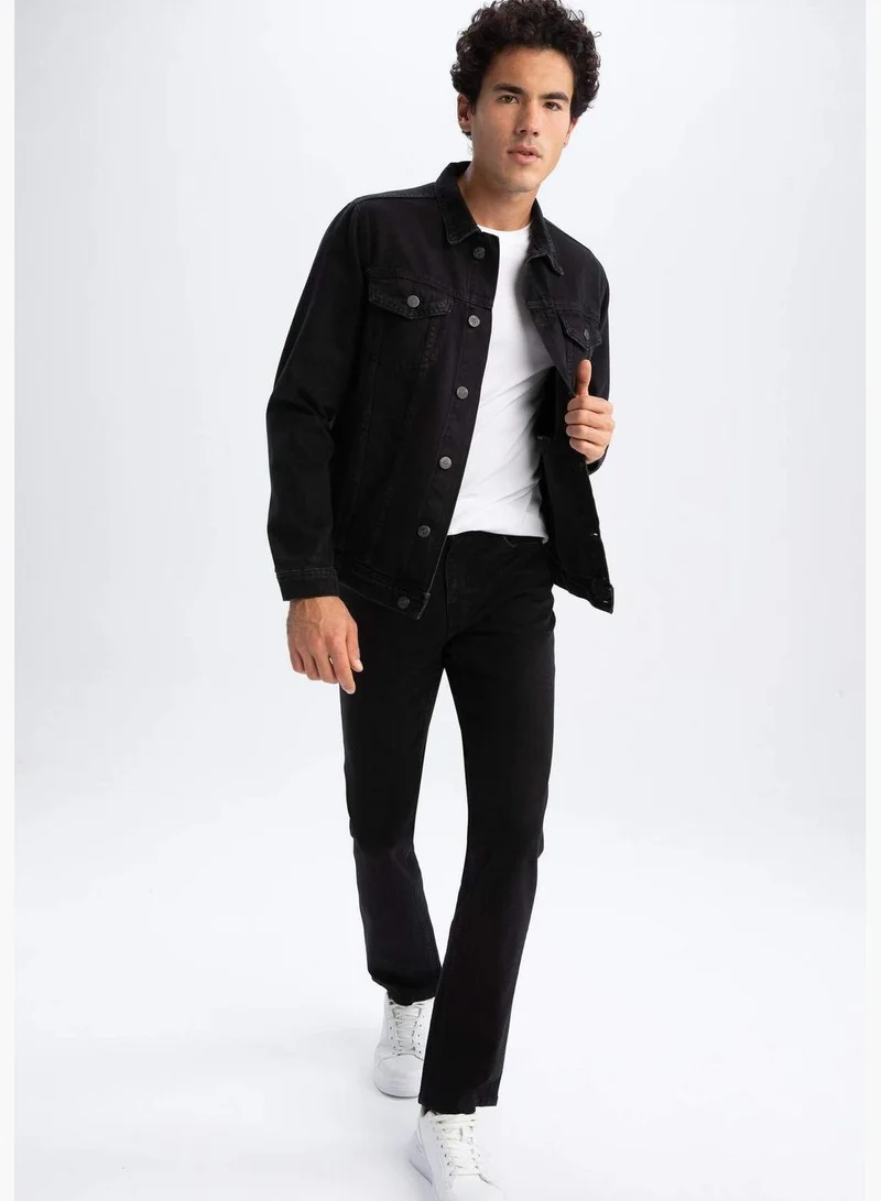 DeFacto Man Slim Fit Long Sleeve Denim Jacket
