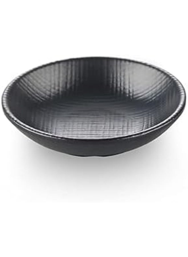 Servewell Melamine Deep Plate 7.5 * 1.8Cm Black 