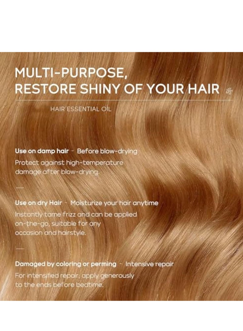 QUIYUM 50PCS Hair Oil Serum, Hair Care Oil, Hair Strengthening Oil, Anti-Frizz Hair Serum Oil, Enhance Shine, Hair Serum for Dry, Damaged Hair - Image 2