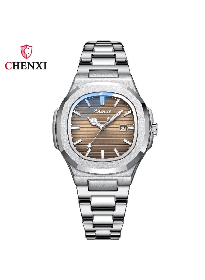 Chenxi Generic
Chenxi 8222 Dawn Steel Band Watch Couple Luminous Waterproof Fashion Business Calendar Women'S Quartz Watch - Image 1