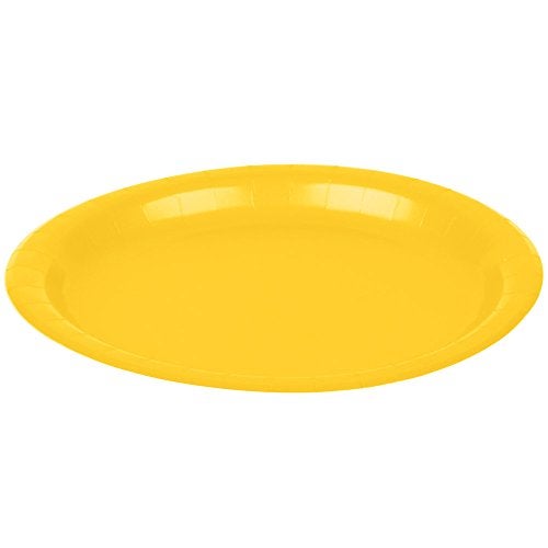 Amscan Yellow Sunshine Disposable Paper Plates - 6.75'', 20 Count - Perfect for Birthdays, Weddings, Baby Showers - Image 3