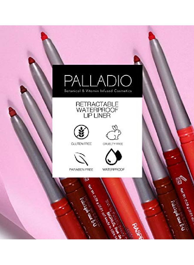 PALLADIO Retractable Waterproof Lip Liner High Pigmented And Creamy Color Slim Twist Up Smudge Proof Formula With Long Lasting All Day Wear No Sharpener Required Nearly Nude 1 Count  - Image 5