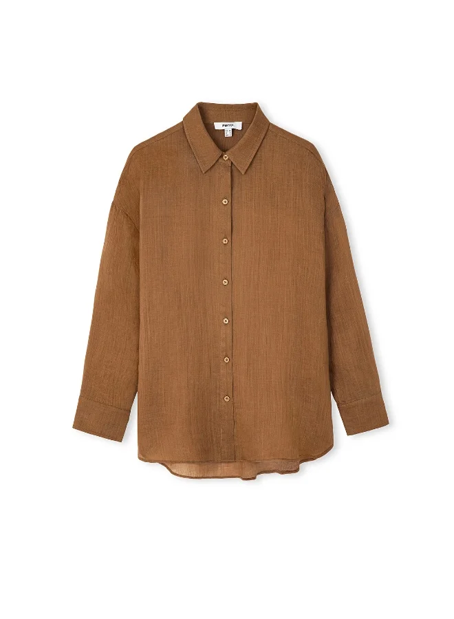إبيكيول Relaxed Fit Linen Shirt