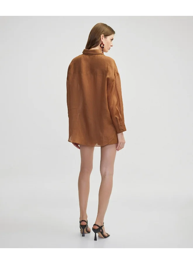 إبيكيول Relaxed Fit Linen Shirt