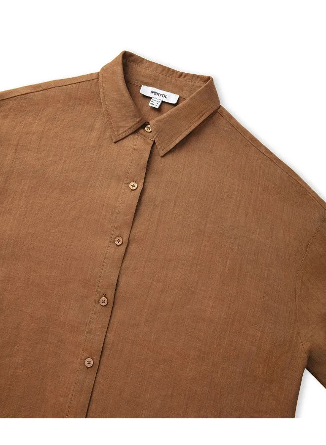 إبيكيول Relaxed Fit Linen Shirt