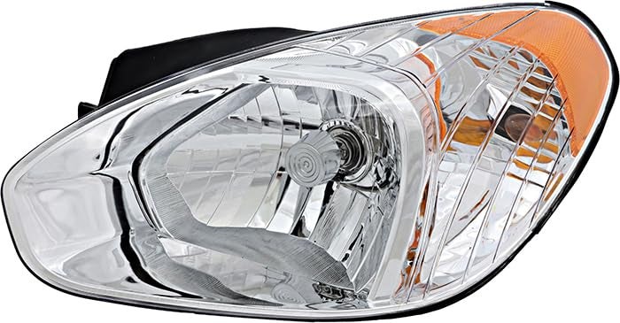 JP Auto Compatible with Hyundai Accent Headlight Lamp 2007 2008 2009 2010 2011 Halogen Driver Left Side