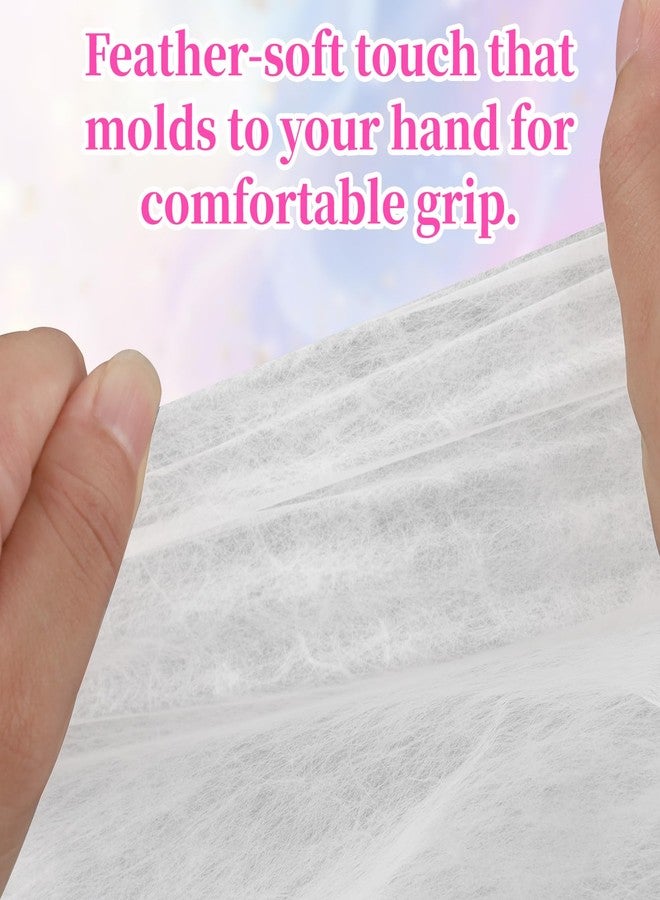 Pretwad 80 Sheets Tissue Flower Wrapping Paper - Milky White 11.8"x11.8" Non-woven Waterproof Floral Bouquet Wraps with Removable Lining Paper for Florist Packaging, Bouquet Arrangement & Gift Bouquets - Image 4