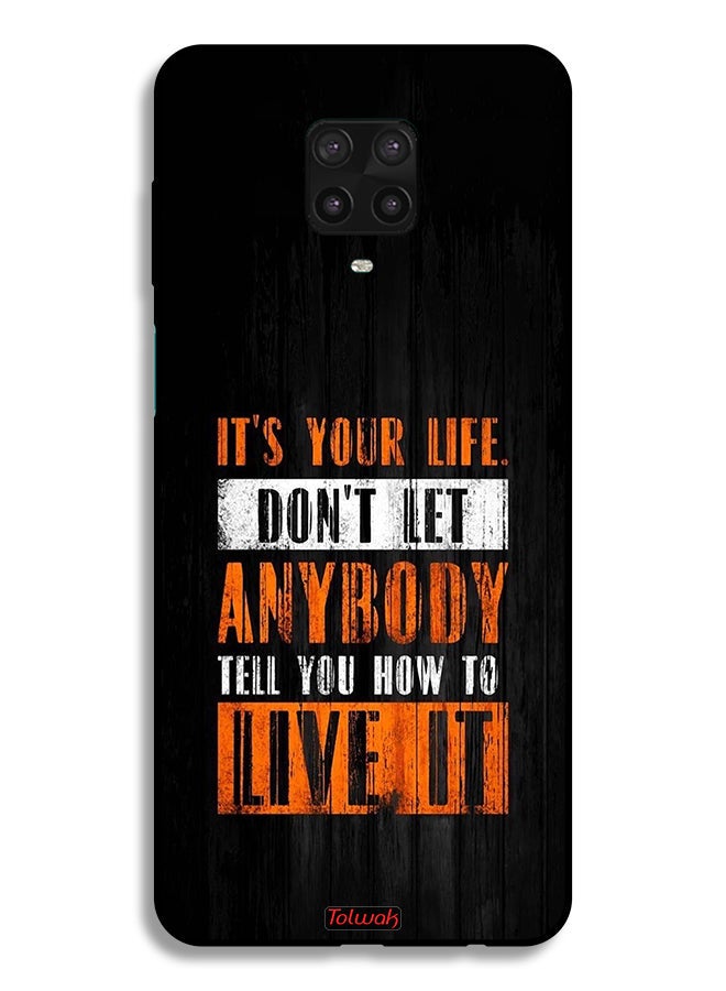Tolwak Xiaomi Redmi Note 9 Pro Protective Case Cover Its Your Life - Image 2