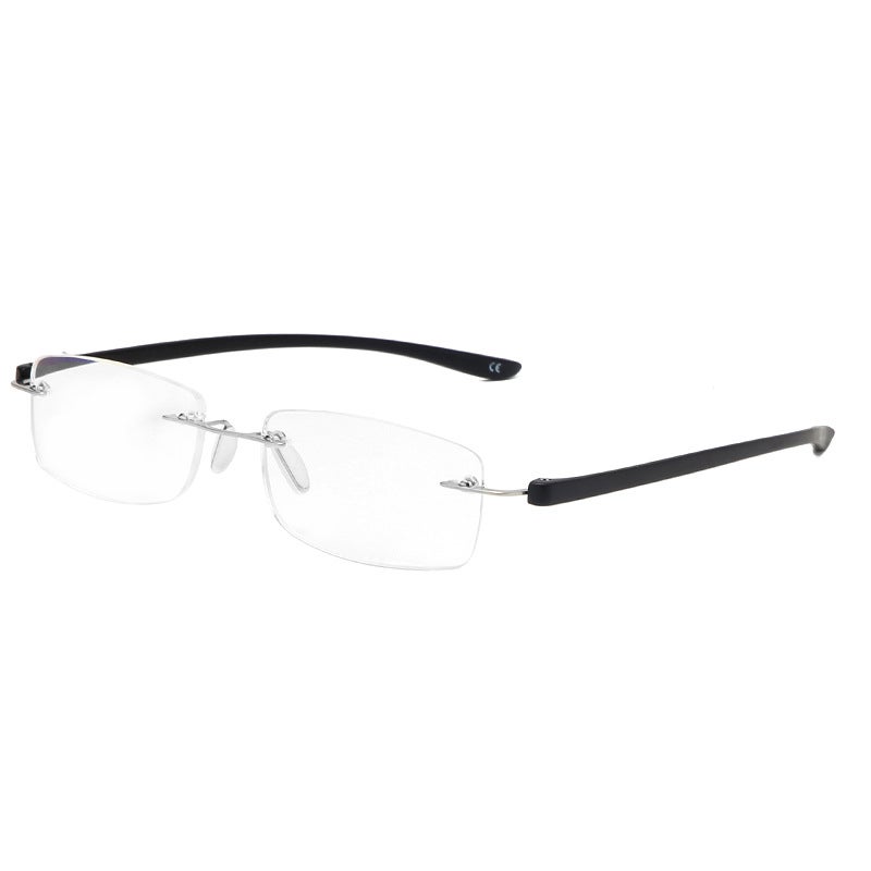 Frameless Tr90 Anti-Blue Light Blue Film Male And Female Interpupillary Distance Reading Glasses Sale 2028 - Image 4