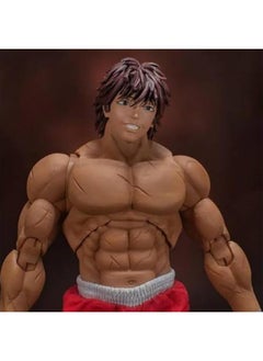 OCTOBER Anime Hanma Yujiro Action Figure 17CM Figure Statue Model, Joints Movable Cartoon Manga Figure Handmade Collectible Desktop Decoration Xmas Birthday Gifts  - Image 2
