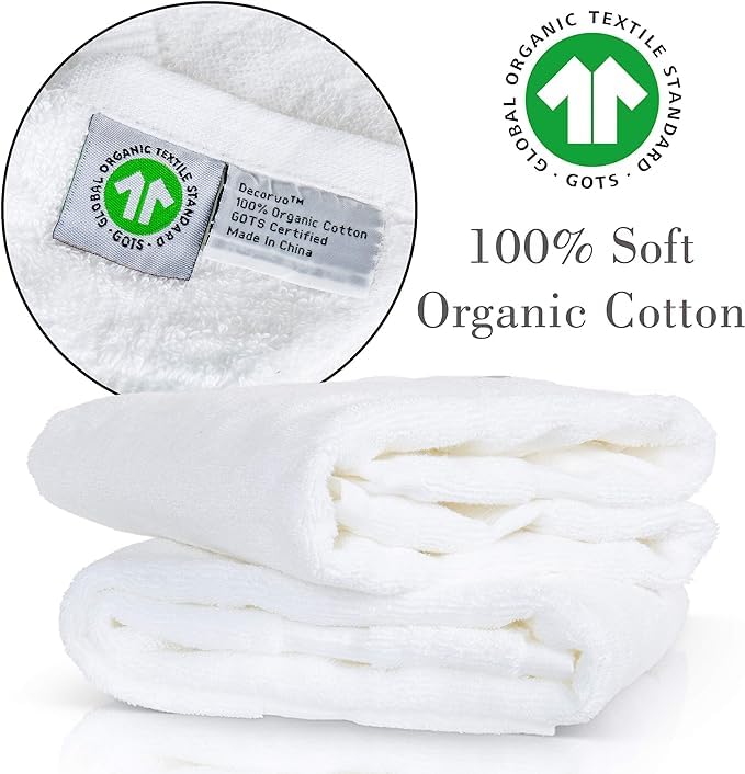 Decorvo منشفة يدوية للبحرية للحمام - منشفة مزخرفة أولية مزخرفة بمنشفة مزخرفة للمسحوق - Gots Organic Certified - مجموعة من أحرفين S.  - Image 2
