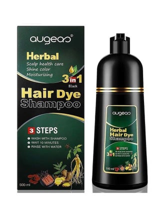 Dark Brown Hair Dye Shampoo for Gray Hair Augeo Instant Hair Color Shampoo 3 in 1 for Women and Men, Herbal Ingredients 100% Grey Hair Coverage 500ML - pzsku/Z4DC16316DD2EB37D62A1Z/45/_/1719220078/31088472-abca-4b21-8967-4e1fb785ae00