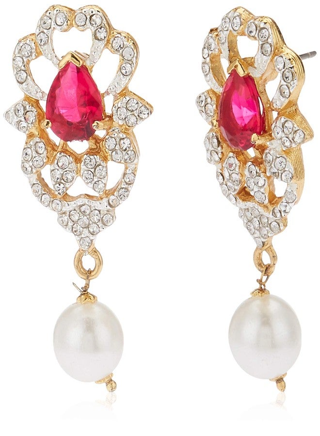 Estele Latest Pearl Design Necklace Set for Women Traditional Jewellery Set for Women - Image 3