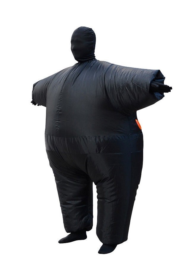 Generic - This black inflatable costume jumpsuit is the perfect choice for costume parties and special occasions - Image 1