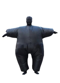 This black inflatable costume jumpsuit is the perfect choice for costume parties and special occasions