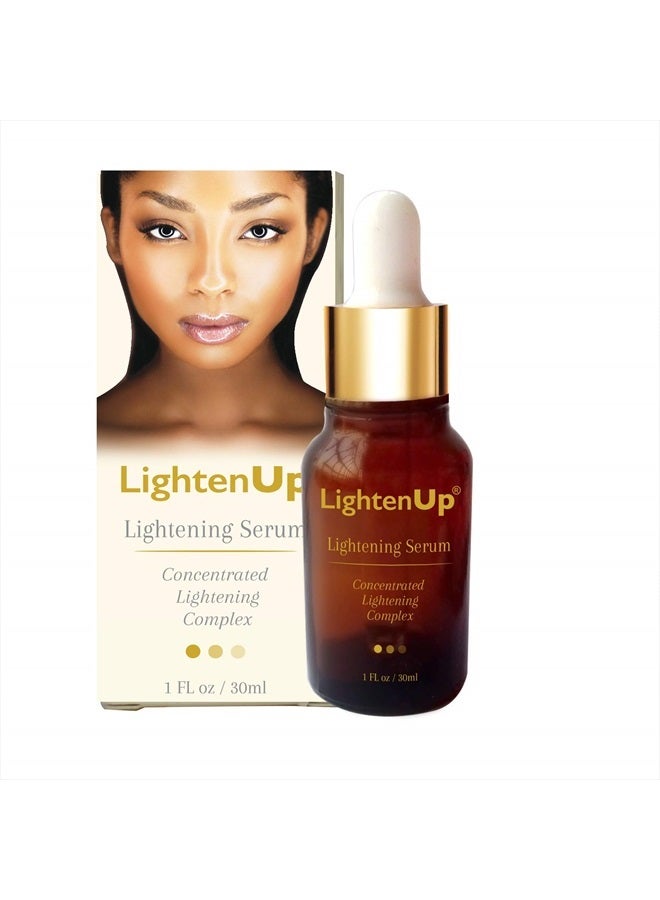 OMIC LIGHTEN-UP Skin brightening Serum, 1 Fl oz / 30 ml, for Face, Armpits, Hands, Knees and Body, with Argan Oil and Shea Butter - Image 1