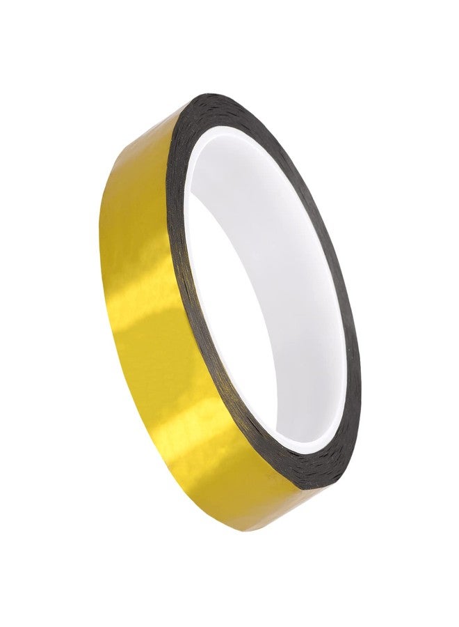 MECCANIXITY Gold Tone Metalized Tape 1 Inch x 55 Yards Decor Tape for Detailing Accent Wall, Graphic Arts - Image 3