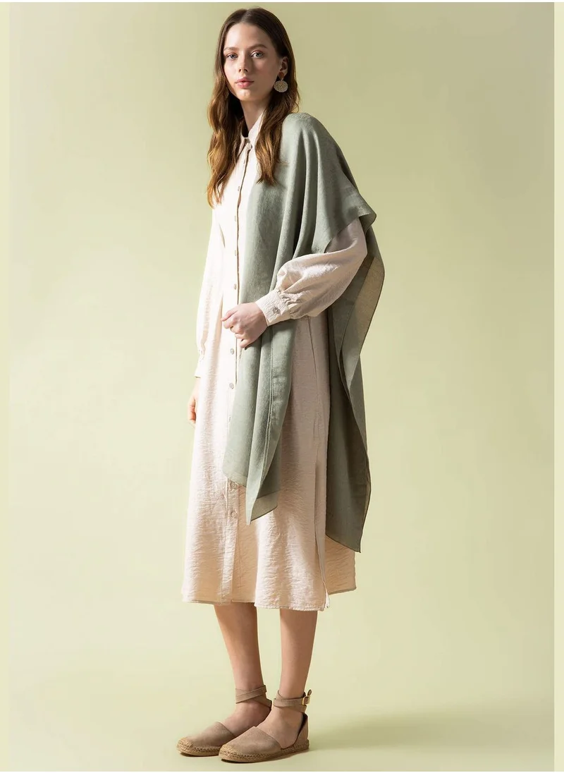DeFacto Woman Regular Fit Regular Long Sleeve Woven Dress