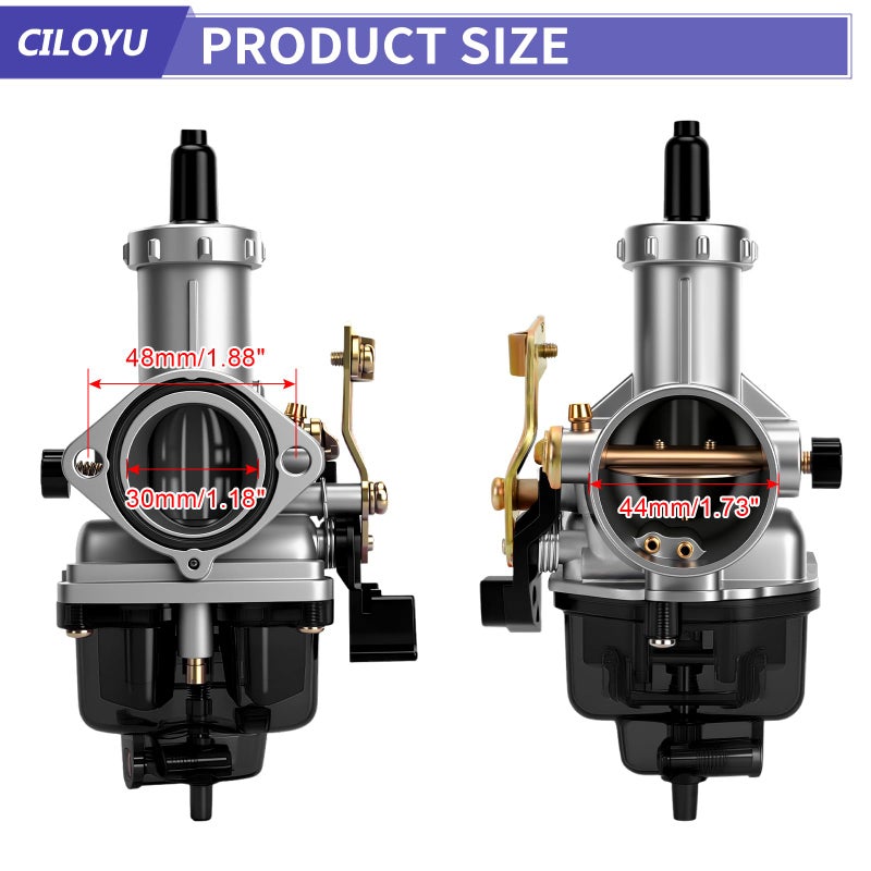 CILOYU PZ30 30mm Carburetor with Exhaust Header Stage 1 Kit Replacement for Predator 420cc 301cc GX390 GX340 GX270 GX240 389cc 13HP 11HP Engine Mini Bike Go Kart Cart Parts Accessories Intake Manifold - Image 3