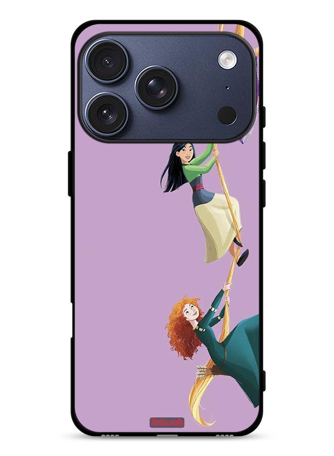 Tolwak Apple iPhone 17 Pro Protective Case Cover Girls Climbing Art - Image 1
