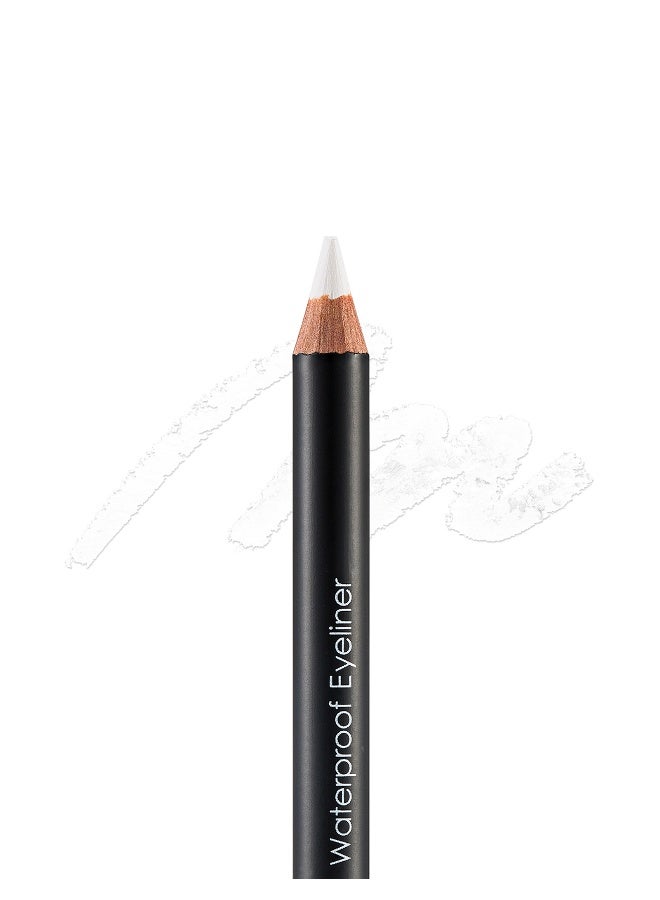 flormar Waterproof Eyeliner – 113 Pure White – Waterproof Pencil Eyeliner, Precise Tip, Long-Wear Smooth Application White - Image 3