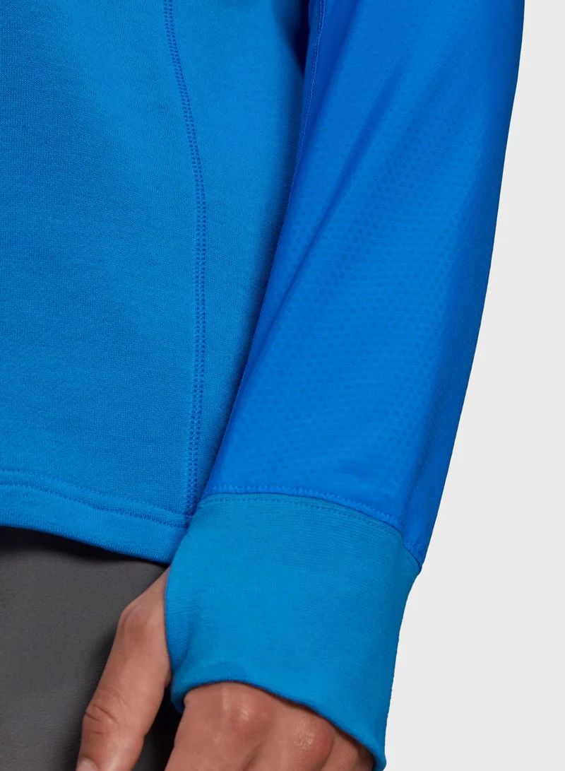adidas سويت شيرت مزين بشعار الماركة