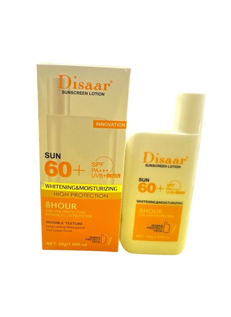 Disaar - Sunscreen Whitening And Skin Moisturizer SPF 60 50 grams - Image 1